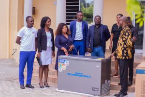 UEW Cooperative Credit Union Ltd donated a washing machine to the Trauma & Specialist Hospital.