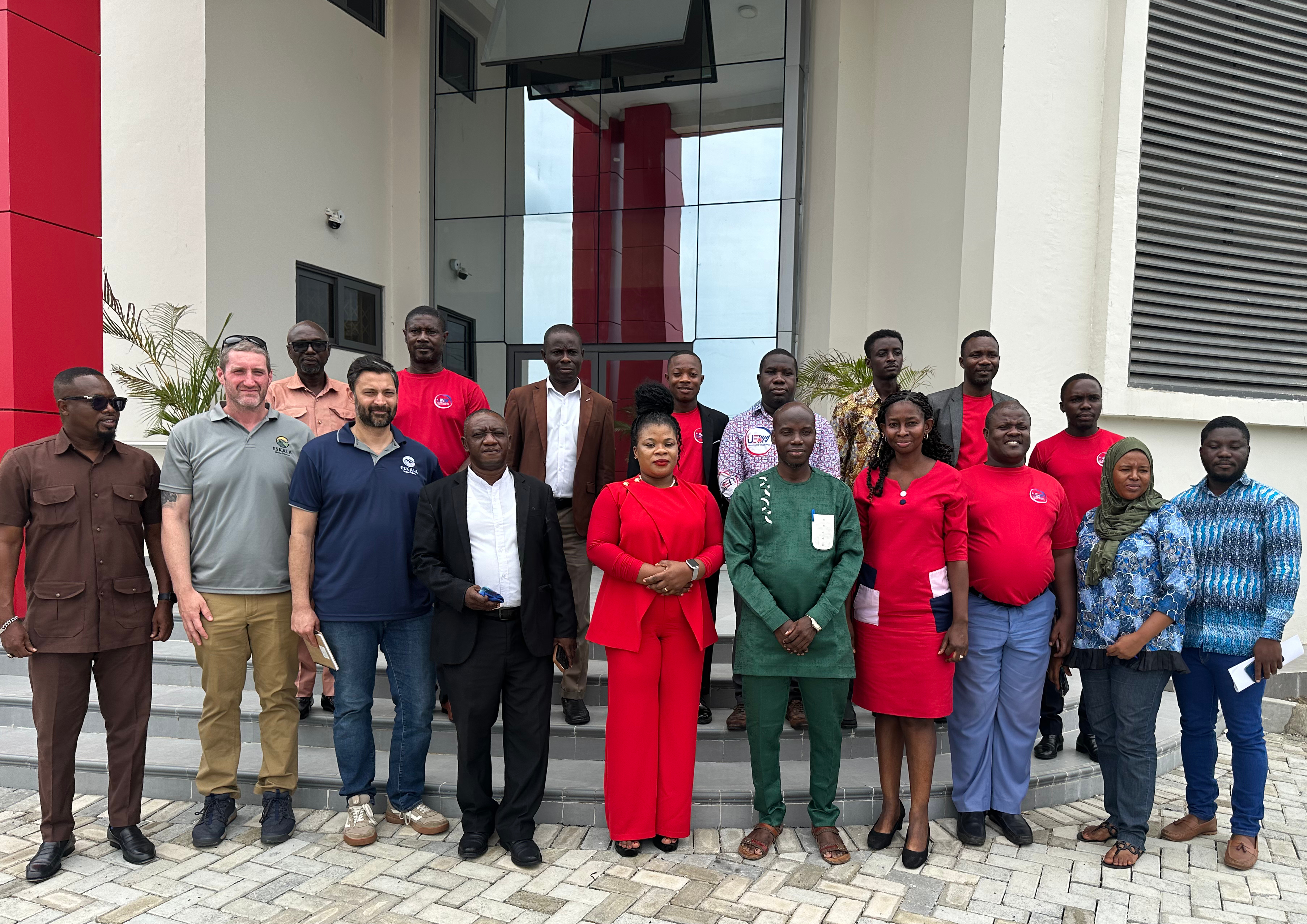 Group picture with UEWCCU Staff & Board Members with Global Medical Brigades